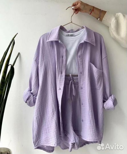 Костюм двойка рубашка с шорты