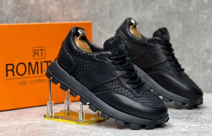 Кроссовки мужские Romitan Натуральная кожа
