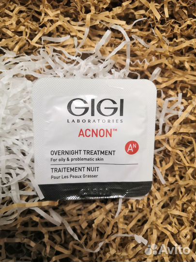 Gigi acnon day / night cream, wipes пробники