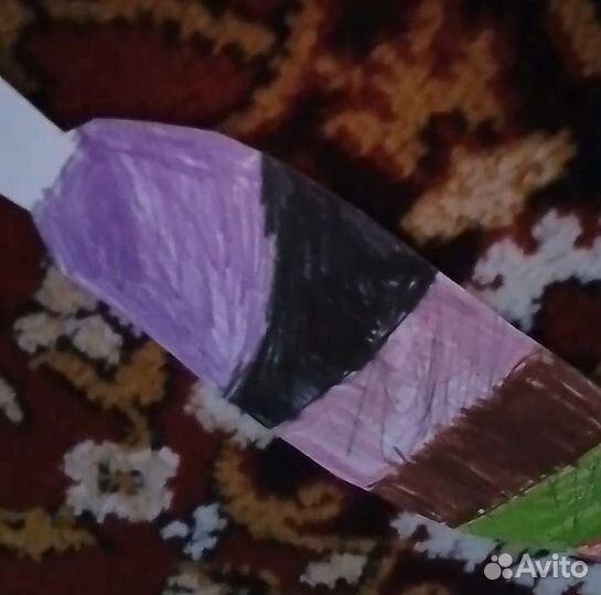 Хвост кошки для квадробики бумажный