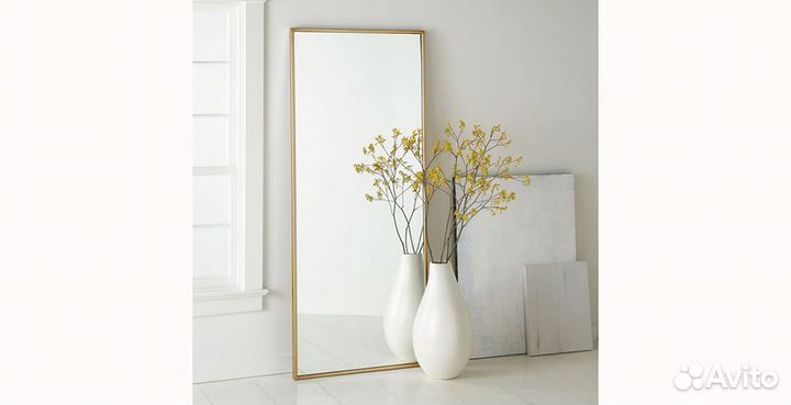 Зеркало 85х38 см без рамки