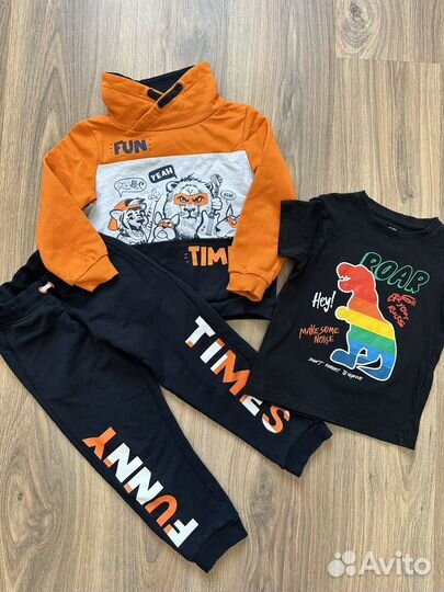 Вещи пакетом для мальчика 98 104 штаны футболка