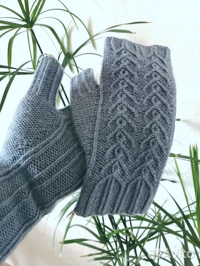 Митенки вязаные