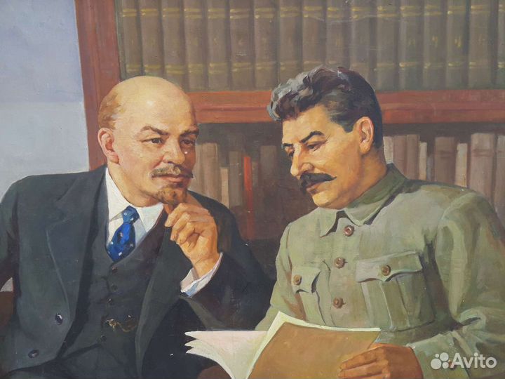 Сталин и Ленин в кабинете