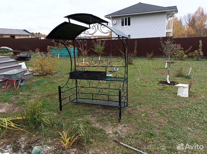 Мангал с крышей