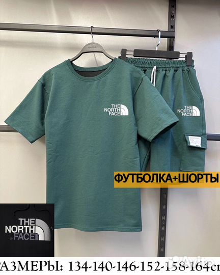 TNF.Футболка+ шорты, новый костюм. Рост 134-164