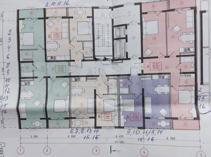 1-к. квартира, 40 м², 10/16 эт.
