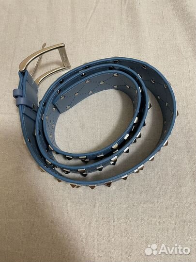Ремень женский натуральная кожа с заклепками srb