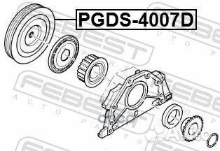 Шкив коленвала;land rover freelander 2 (L359) 2.2