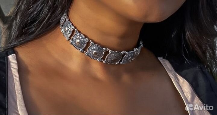 Чокер и браслет цыганские бохо этно ретро