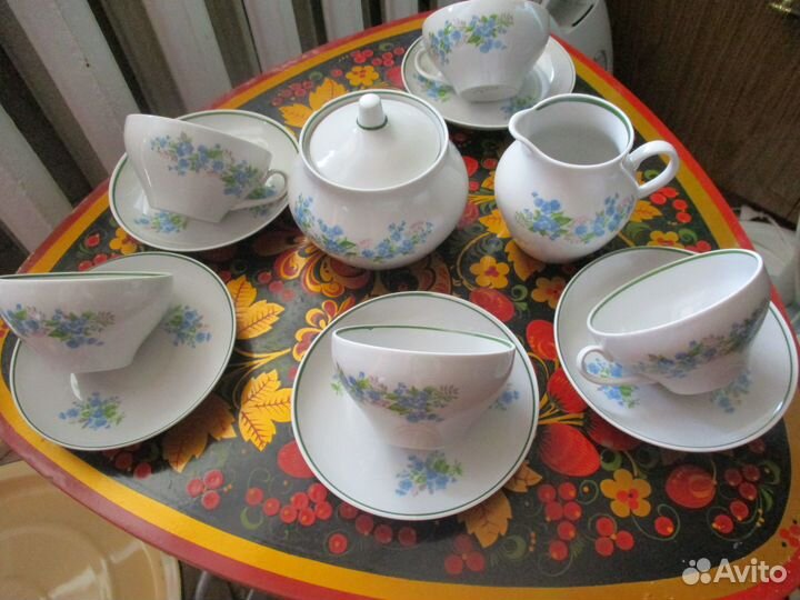 Чайный Сервиз Дулево не полный 93г. СССР