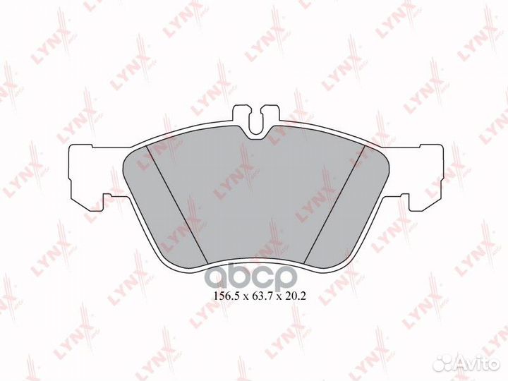 Колодки тормозные дисковые перед BD5320 LYN