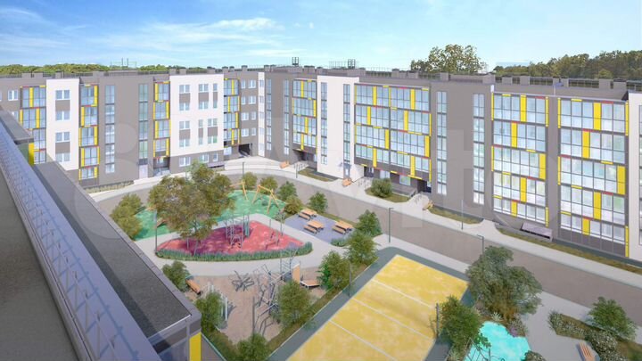 2-к. квартира, 64,1 м², 4/5 эт.