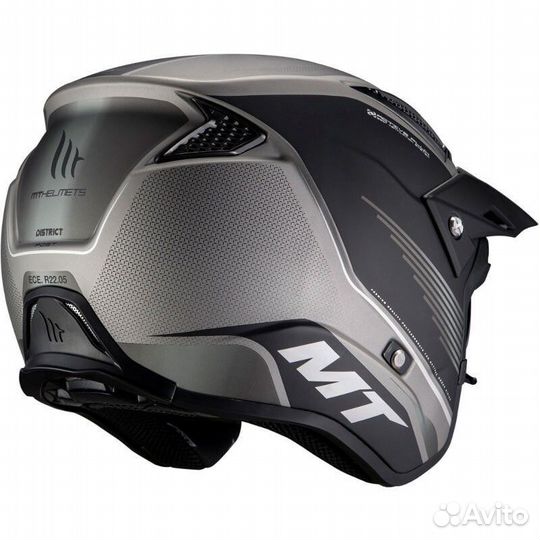 MT helmets District SV Post Open Face Helmet matt