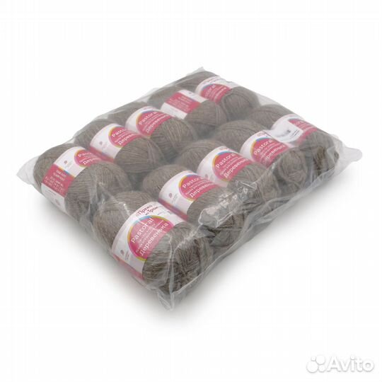 371 натуральный серый Пряжа из Троицка 'Деревенька