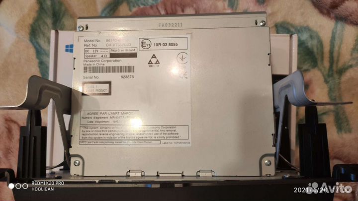 Штатная магнитола на Toyota Rav 4 2015