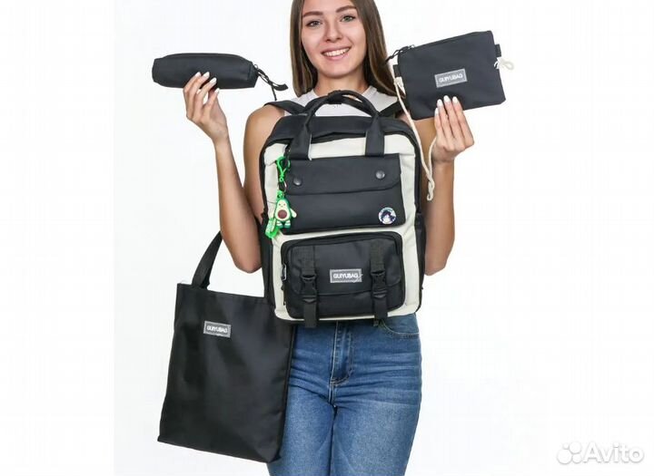 Рюкзак школьный \ подростковый 4 в 1. Новый