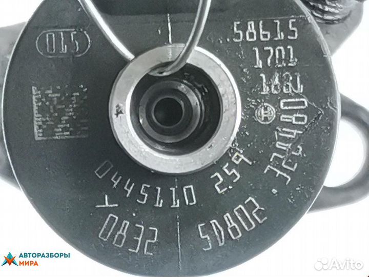 Форсунка Peugeot 206 рест. 2005 1980J5