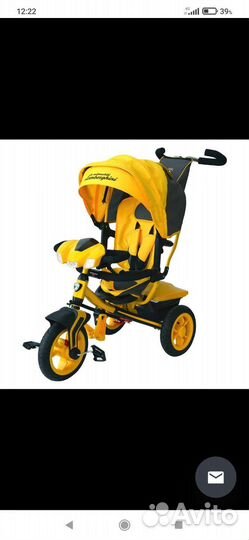 Трехколесный велосипед с ручкой