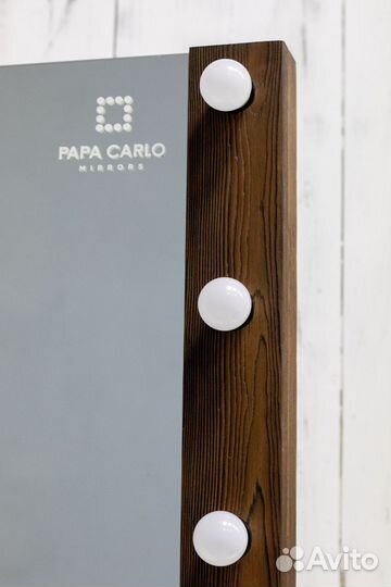 Гримерное зеркало с лампами