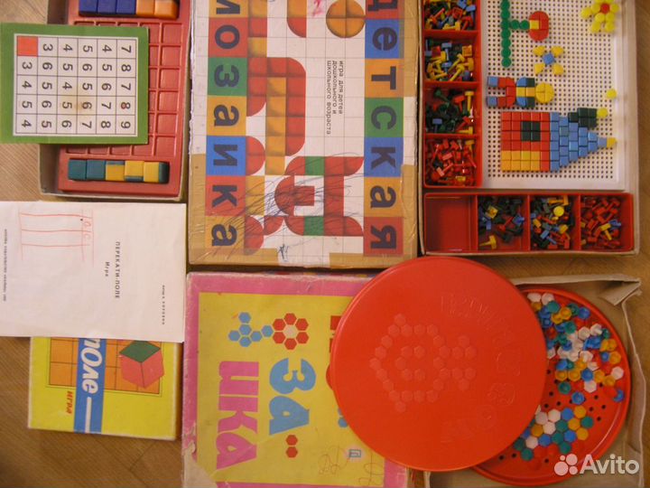 Игры детские настольные развивающие СССР 16 штук