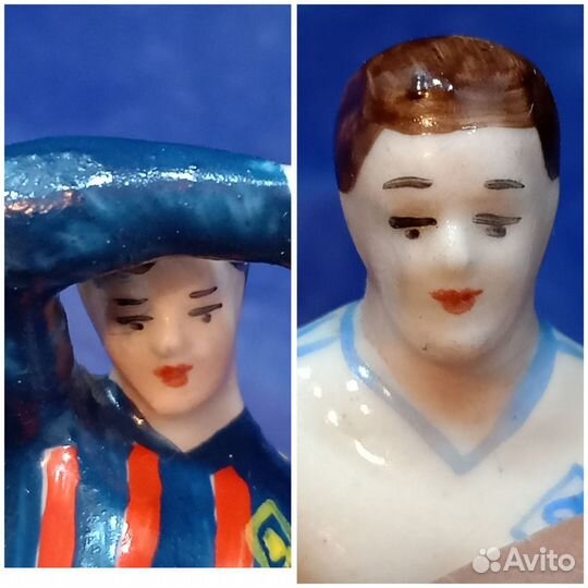 Фарфоровая статуэтка Футболисты цска команда лейте