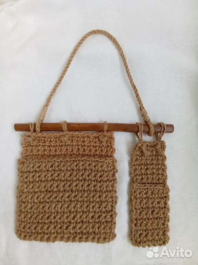 Органайзер подвесной из джута