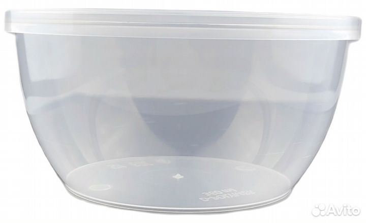 Пластиковые банки с крышкой 360 мл