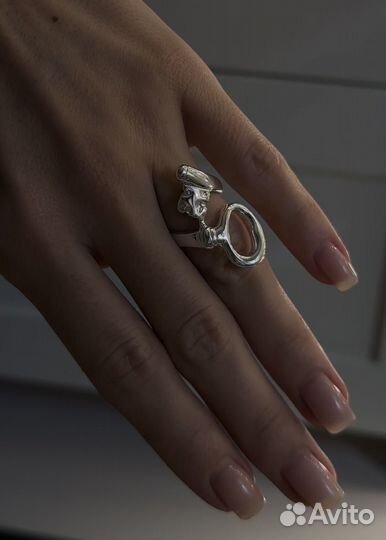 Серебряное кольцо 16 размер