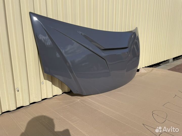 Капот на Газель тюнинг Drive цвет Шторм Грей серый