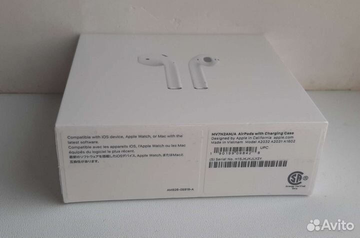 Беспроводные наушники apple airpods 2 поколения