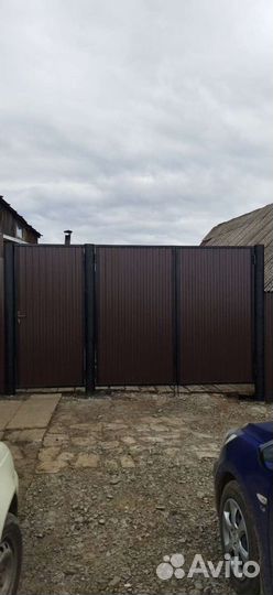 Заборы, ворота из профнастила, металлоконструкции