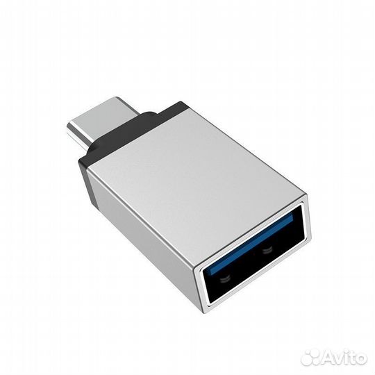 Переходник borofone BV3 OTG, USB - Type-C, серебря