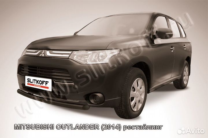 Защита бампера d57 mitsubishioutlander mout14-004B