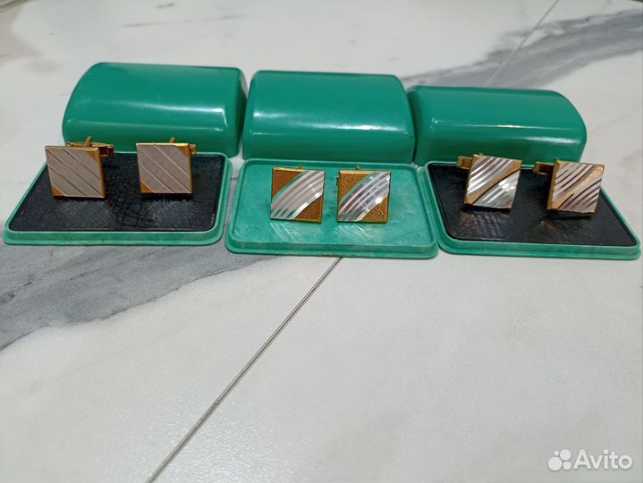 Советские запонки алюминиевые