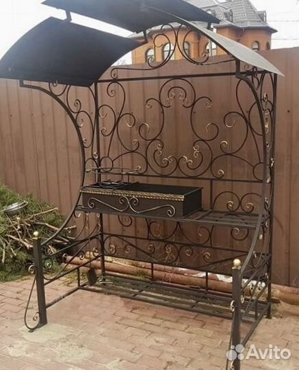 Мангал с печью