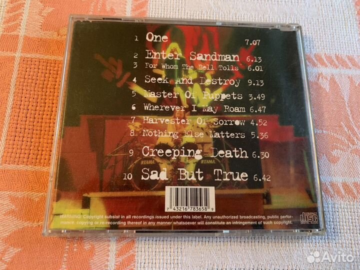 Metallica - live AT woodstock 94 bootleg vintage