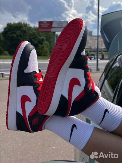 Кроссовки Nike jordan 1 найк джордан мид оригинал