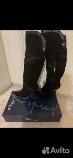 Сапоги ботфорты 39 размер зима немного маломярят