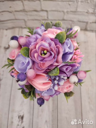 Букет цветов фужере