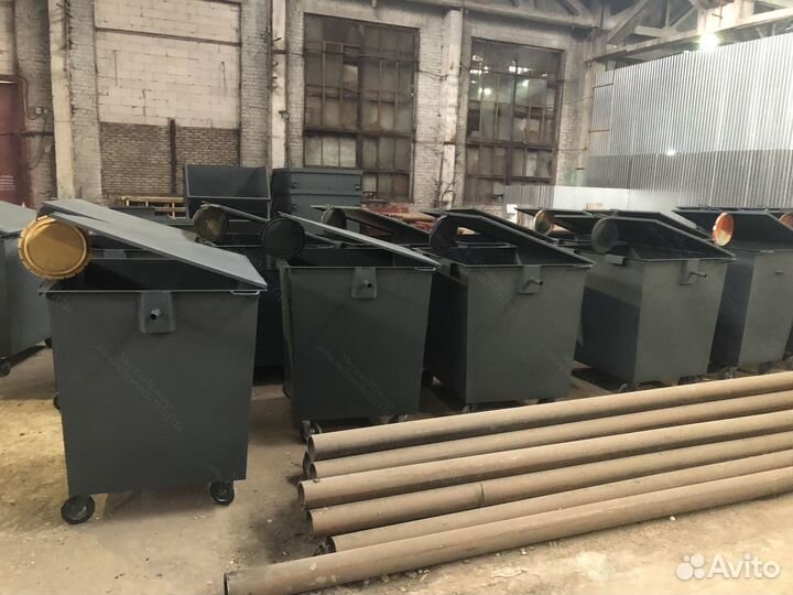 Мусорный евроконтейнер 1,1м3 А3787