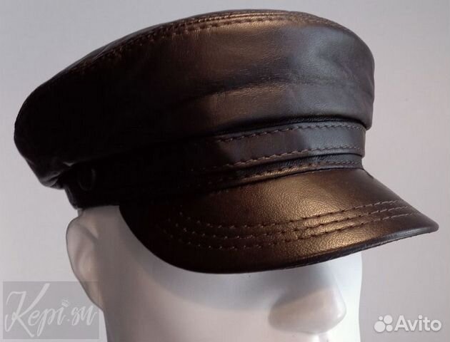 Фуражка кожаная капитанка мужская новая купить в Москве | Личные вещи ...