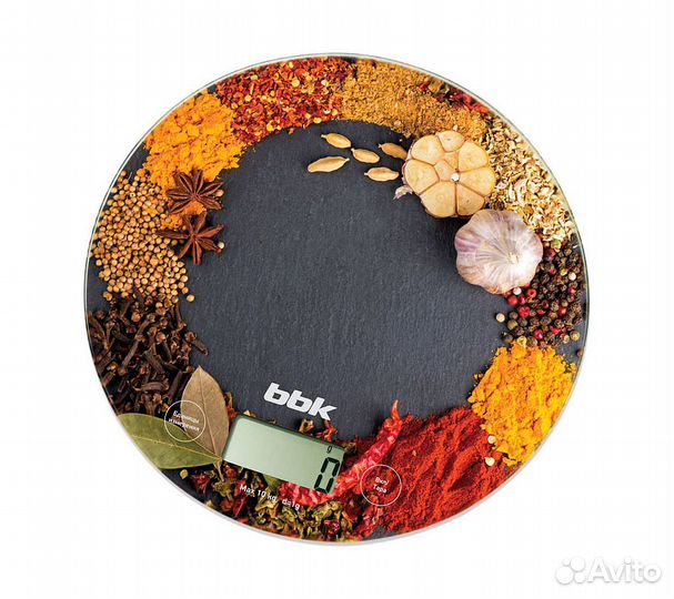 Кухонные весы BBK KS103G оранжевый/черный