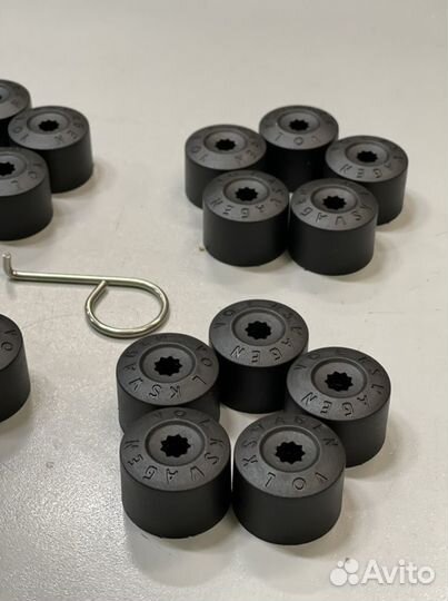 Колпачки на колесные болты vw 17мм + на секретки