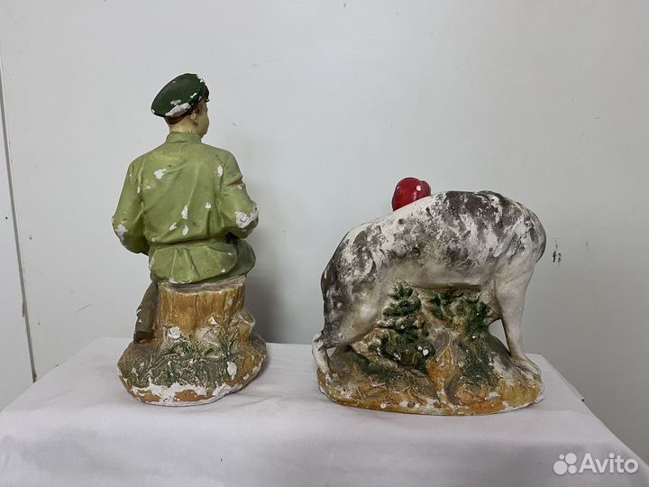 Статуэтки СССР Иван Бровкин,красная шапочка.гипс