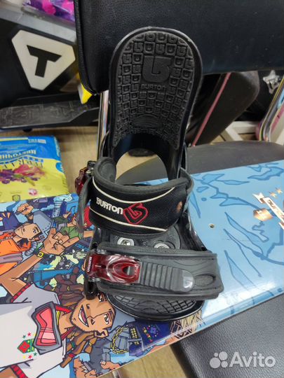 Сноуборд детский burton, крепления, ботинки