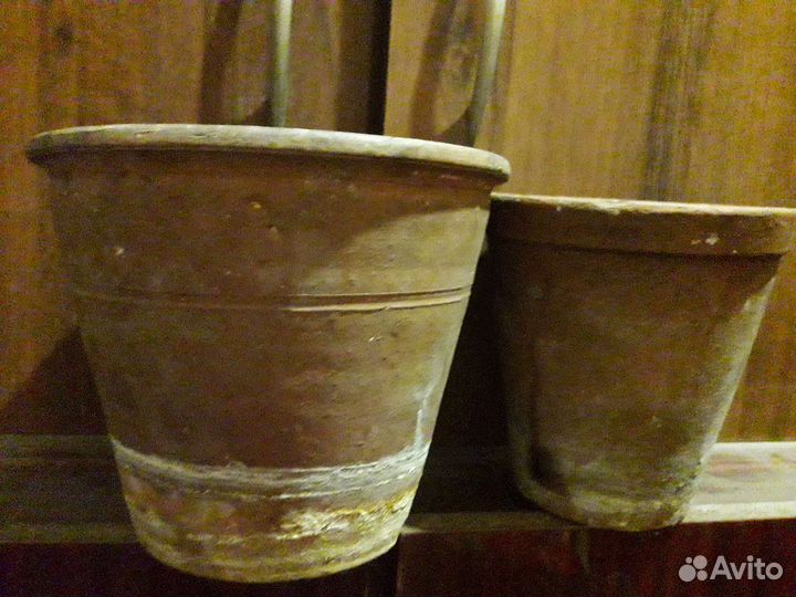 Горшки цветочные б/у