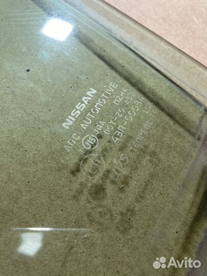 Стекло двери nissan x-trail т31