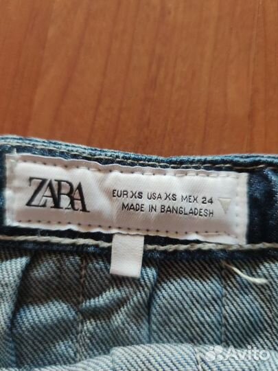 Джинсовая юбка zara оригинал