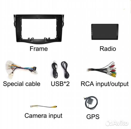 Магнитола Android Toyota Rav 4 2005-2013